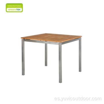 Conjunto de comedor al aire libre de teca de muebles de exterior